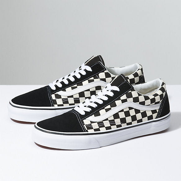 checkerboard vans with laces