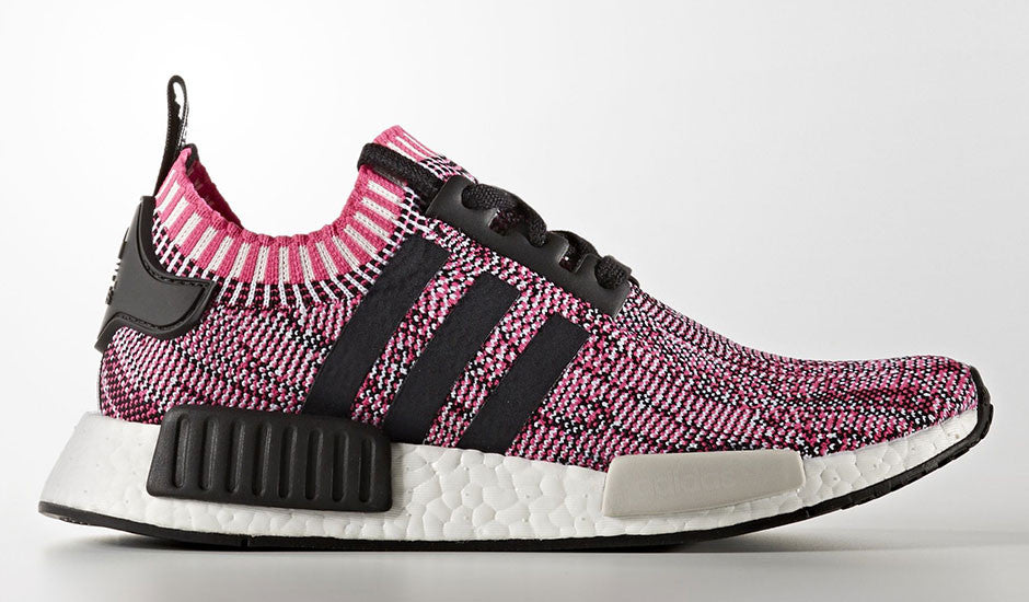 How To Lace Your Sneakers / Swap Your Shoe Laces : ADIDAS NMD R1 Glitch Camo Shock Pink Rose