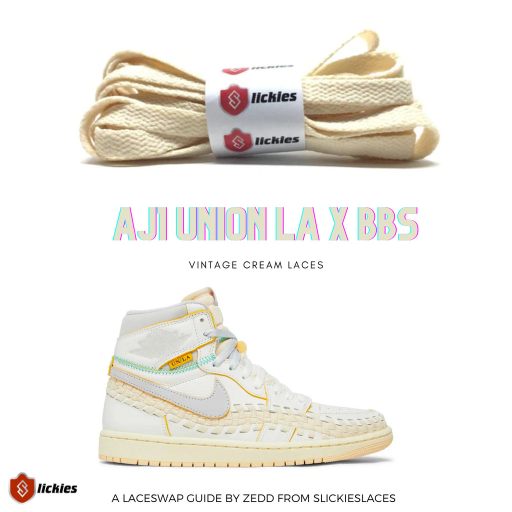 NIKE Air Jordan 1 Union LA x Bephie's Beauty Supply : Where to buy the best laces? | Slickieslaces Laceswap