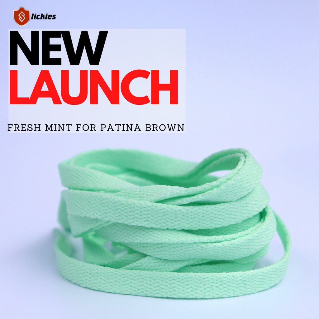 Where to buy Fresh Mint shoe laces for Air Jordan 1 Patina Brown? | Slickieslaces
