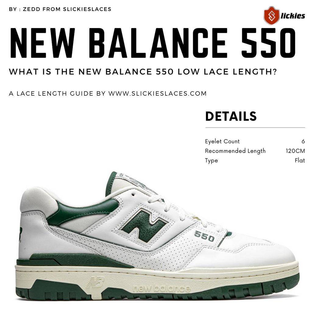 WHAT IS THE NEW BALANCE 550 - LACE LENGTH? - NEW BALANCE 550 REPLACEMENT LACES
