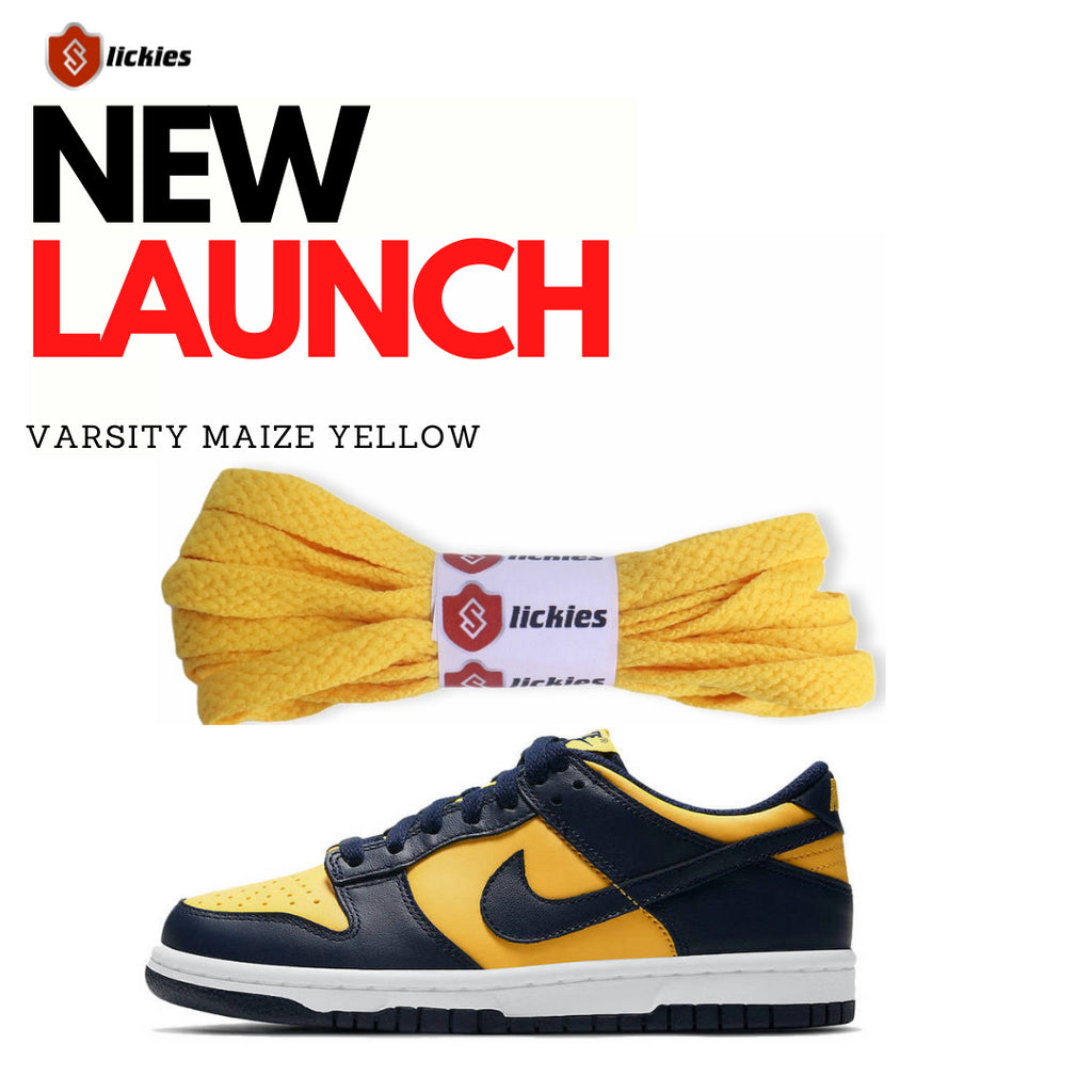 Where to buy Varsity Maize Yellow shoe laces? | Slickieslaces
