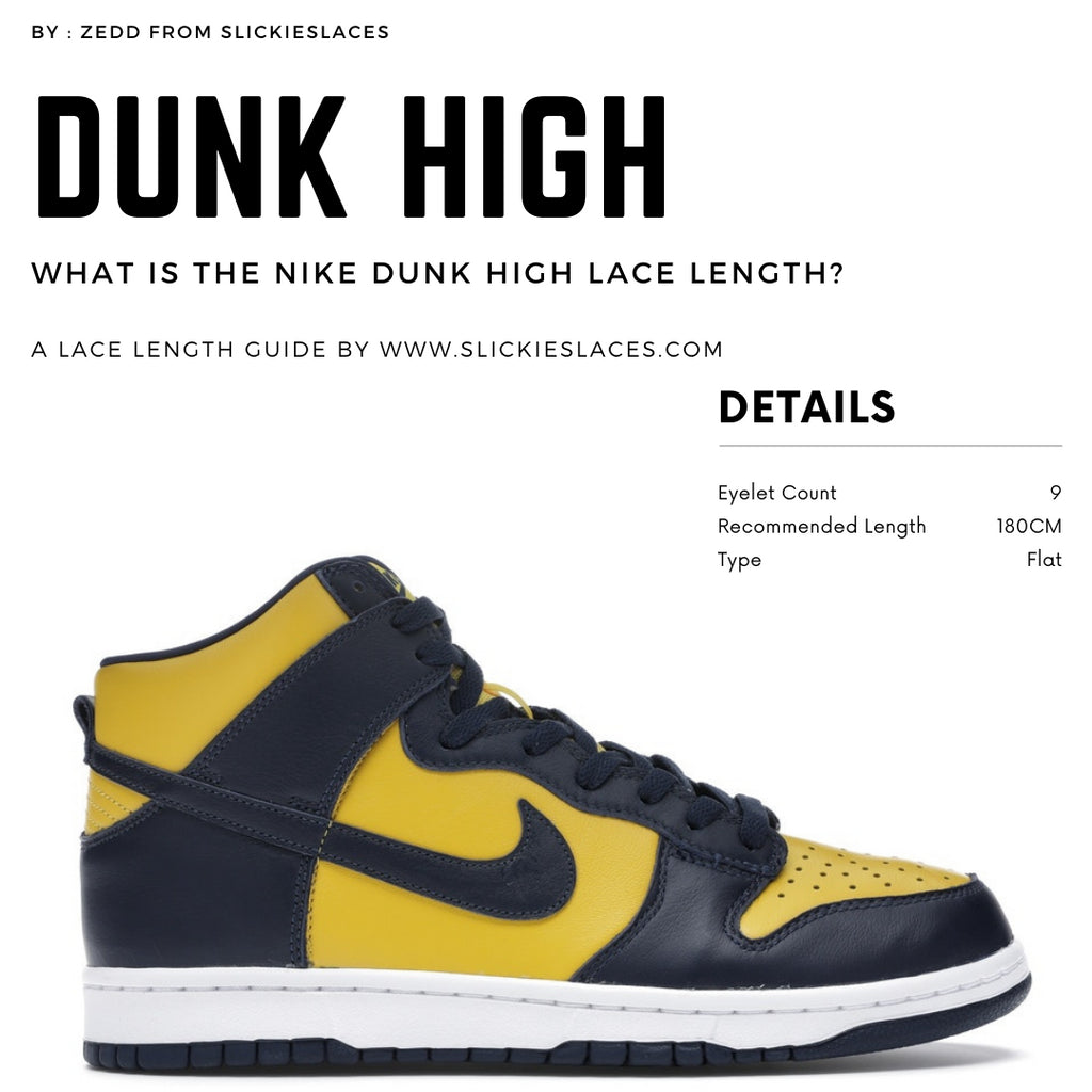 What is the NIKE Dunk High lace length? - Dunk High Replacement Laces