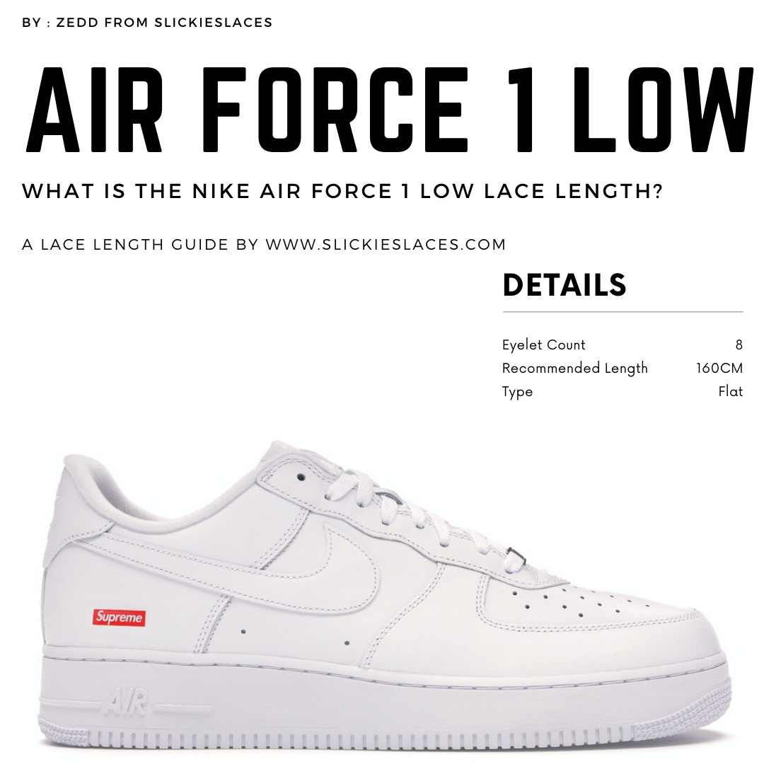 shoelace length for air force 1
