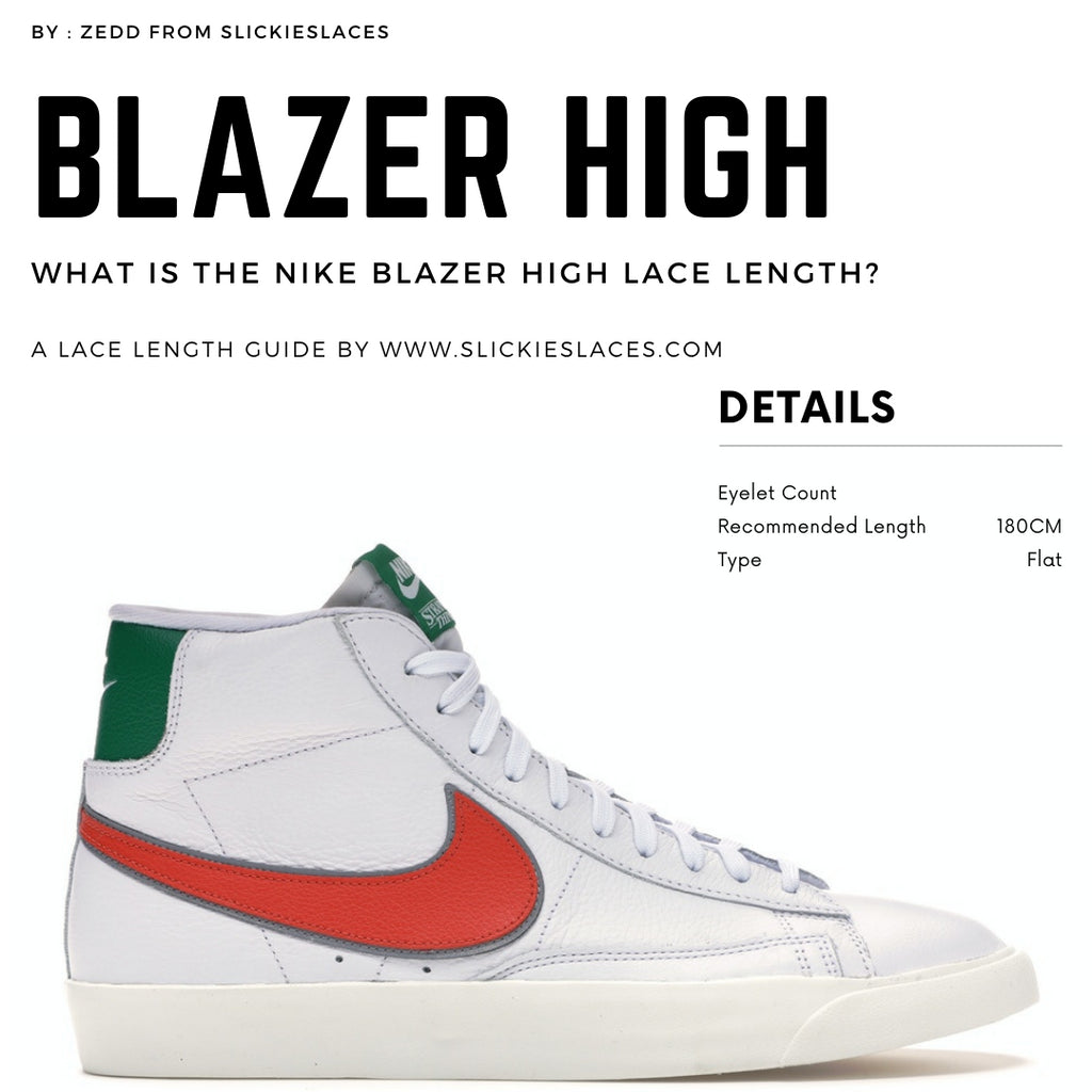 What is the NIKE Blazer High lace length? - Blazer High Replacement Laces