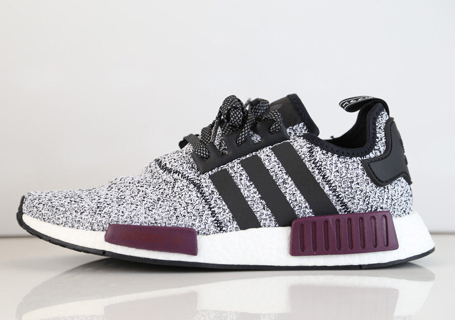 How To Lace Your Sneakers / Swap Your Shoe Laces : ADIDAS NMD R1 Black Maroon Reflective Champs