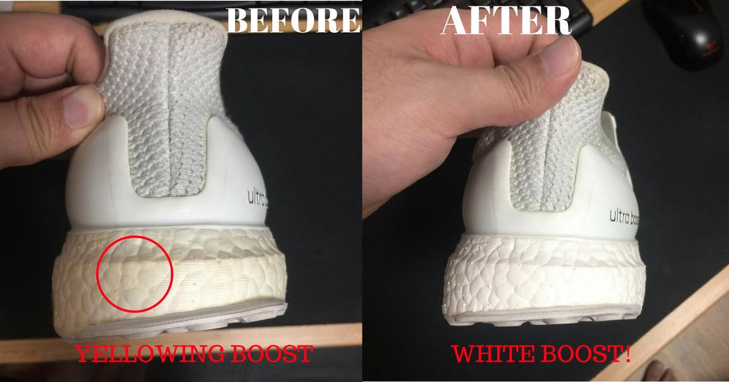Cleaning / Whitening your BOOST Midsole should not be this difficult