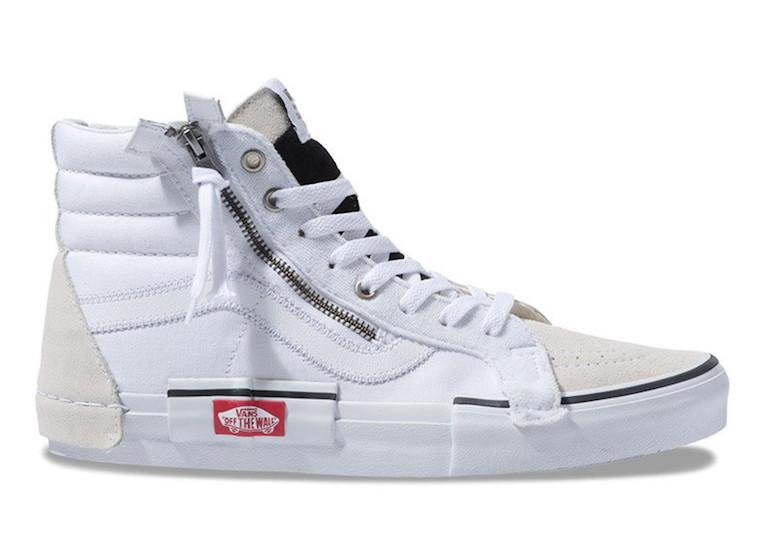 Deconstructed VANS Sk8-Hi Reissue returns in white and black
