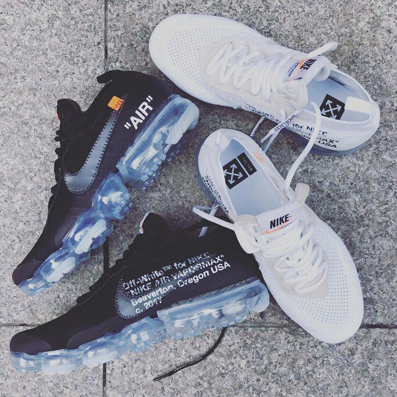 OFF WHITE x NIKE Vapormax Black and White releasing in February 2018