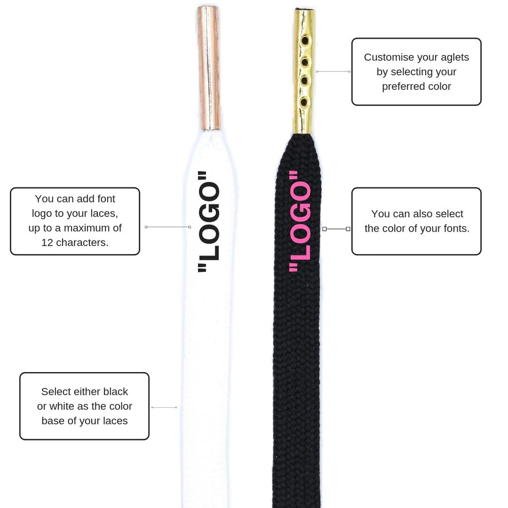 Where can I customise and personalise my very own pair of shoelaces with text?