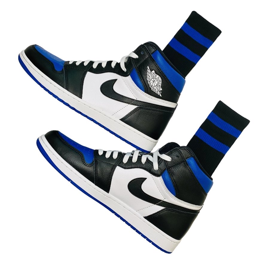 Where to buy crew socks for the NIKE Air Jordan 1 Royal Toe?