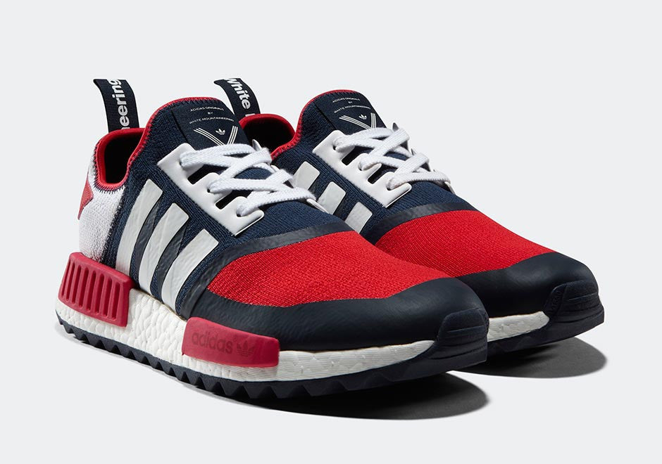 How To Lace Your Sneakers / Swap Your Shoelaces : ADIDAS White Mountaineering X ADIDAS NMD Trail (Navy Blue Red)