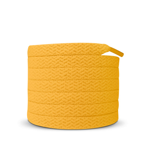 Jordan 1 Laces Basics Flat Thin - Union Jordan 1 Yellow Laces / University Gold