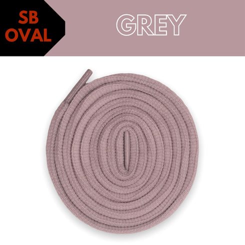 BASICS Oval SB Dunk Laces - Grey