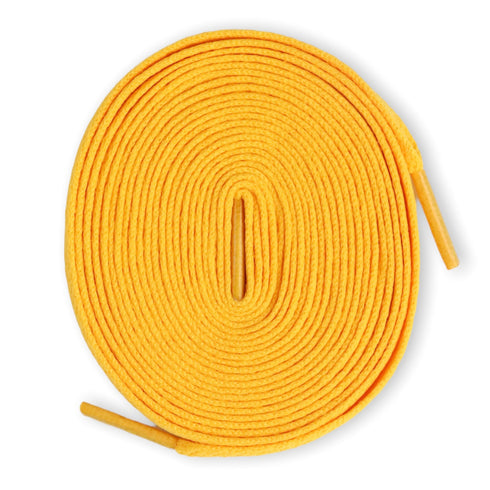 Jordan 1 Laces Basics Flat Thin - Union Jordan 1 Yellow Laces / University Gold