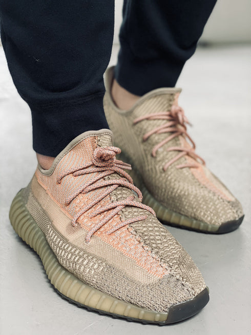 Yeezy Laces 3M Reflective Static Sand Orange Rope Laces for Yeezy Boost 350 V2 Eliada / Sand Taupe
