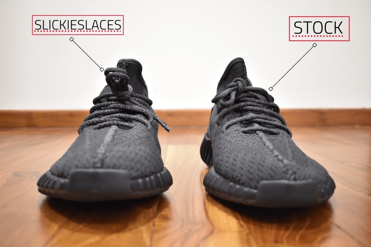 Laces 3M Reflective Rope V2 - Black Yeezy Boost 350 Black –