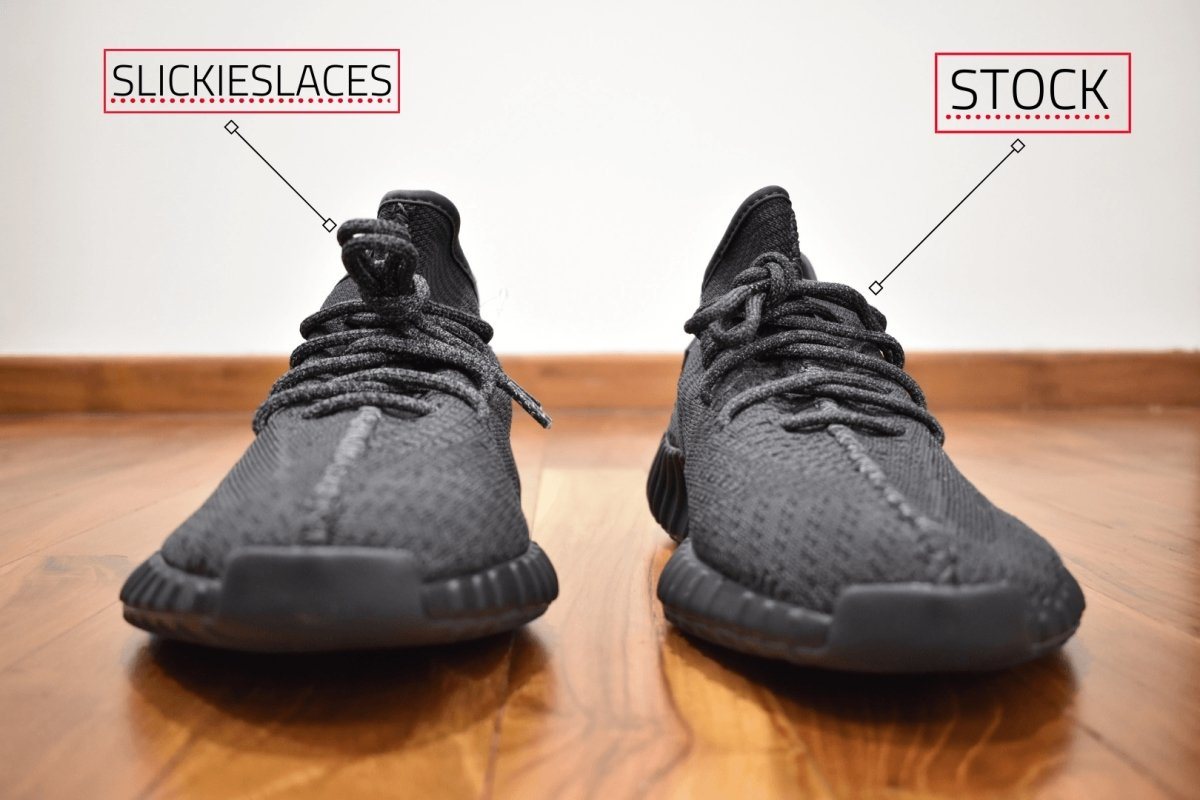 Raffinere Skjult Blive Yeezy Laces 3M Reflective Rope V2 - Black for Yeezy Boost 350 V2 Black –  Slickies