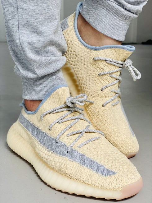 Yeezy Laces 3M Reflective Rope Laces V2 - Linen Cream Laces for Yeezy Boost 350 V2 Linen