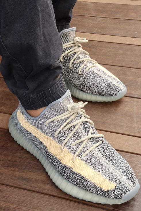 Yeezy Laces 3M Reflective Static Ash Blue Yellow Rope Laces