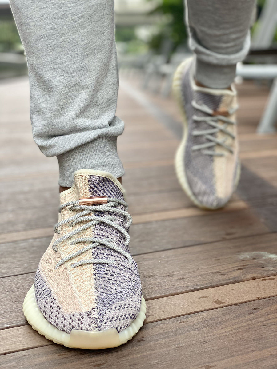 Yeezy Laces Reflective - Static Cream | Slickieslaces