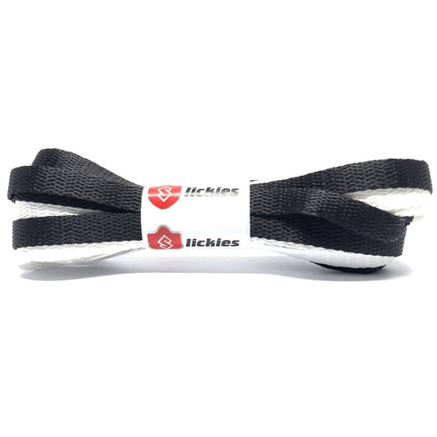 Jordan 1 Laces 2TONE Union Flat - White with Black Tips