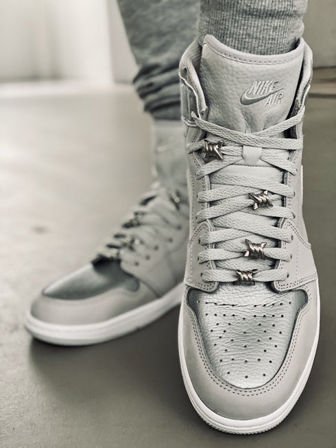 Jordan 1 Laces Basics Flat Thin - Neutral Grey Laces for Air Jordan 1 CO.JP