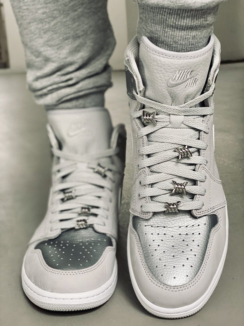 Jordan 1 Laces Basics Flat Thin - Neutral Grey Laces for Air Jordan 1 CO.JP