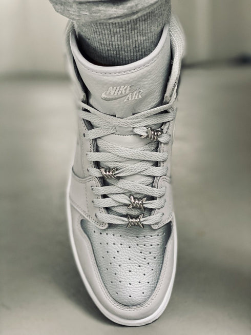 Jordan 1 Laces Basics Flat Thin - Neutral Grey Laces for Air Jordan 1 CO.JP
