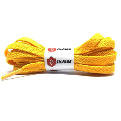 Jordan 1 Laces Basics Flat Thin - Union Jordan 1 Yellow Laces / University Gold