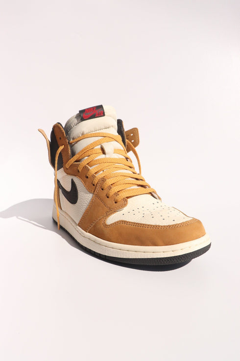 Jordan 1 Laces Basics Flat Thin - Golden Harvest / Wheat Laces for Rookie of the Year ROTY AJ1