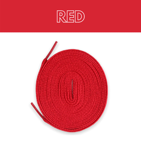 Jordan 1 Laces Basics Flat Thin - Red Laces
