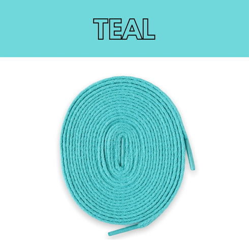 Jordan 1 Laces Basics Flat Thin - Teal Laces