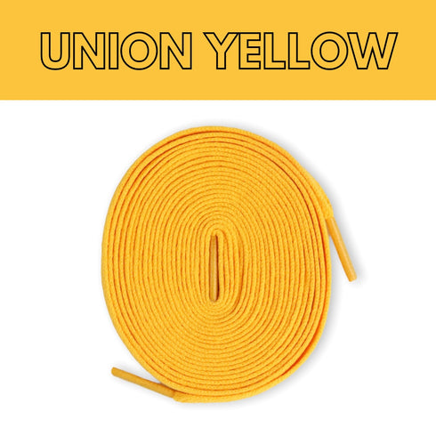 Jordan 1 Laces Basics Flat Thin - Union Jordan 1 Yellow Laces / University Gold