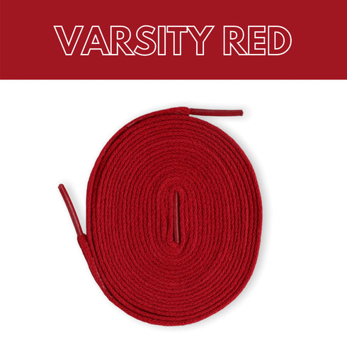 Jordan 1 Laces Basics Flat Thin - Varsity Red Laces