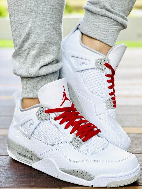 Jordan 1 Laces Basics Flat Thin - Varsity Red Laces