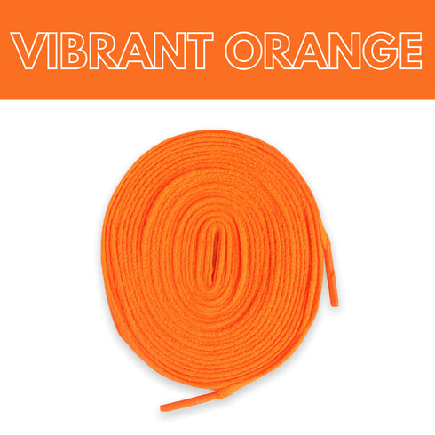 Jordan 1 Laces Basics Flat Thin - Vibrant Orange Laces