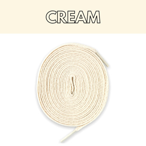 Jordan 1 Laces Basics Flat Thin - Vintage Cream Laces Jordan 1