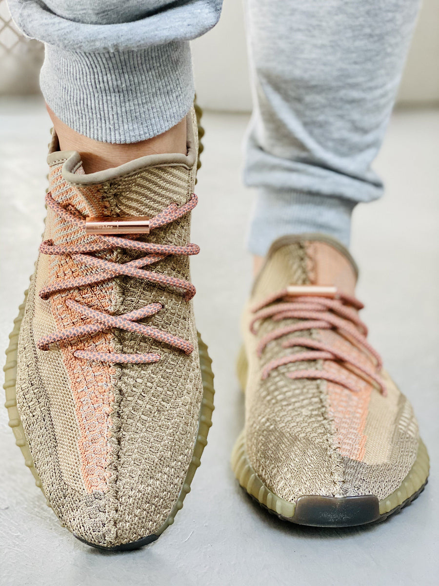Infinity Yeezy Lace Locks Metallic Rose Gold Slickieslaces