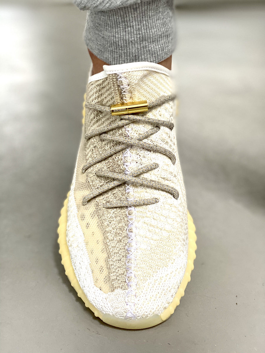 Laces 3M Reflective Rope V2 - / Natural Brown for Yeezy Boo – Slickies