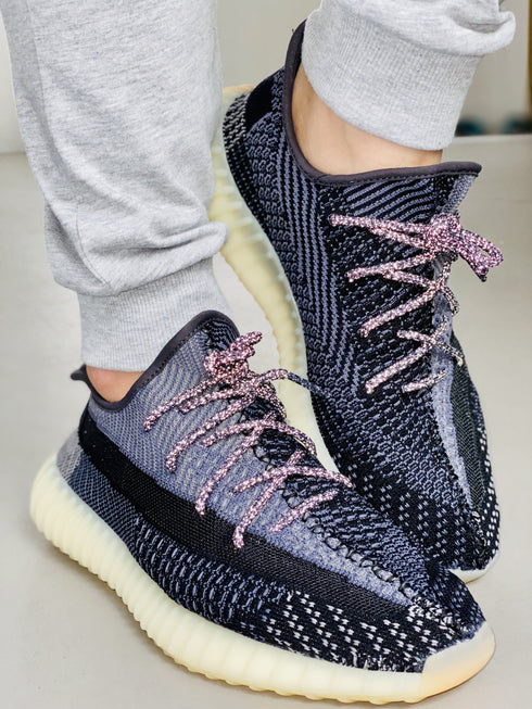 Yeezy Laces 3M Reflective Rope Laces V2 - Asriel Purple Laces for Yeezy Boost 350 V2 Asriel / Carbon