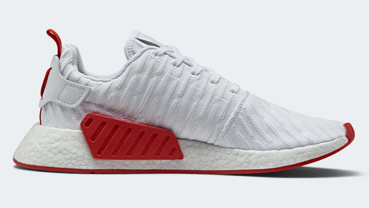 nmd r2 white red