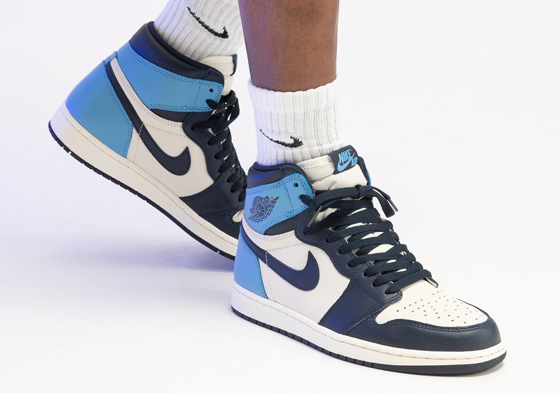 Jordan 1 obsidian laces Outlet
