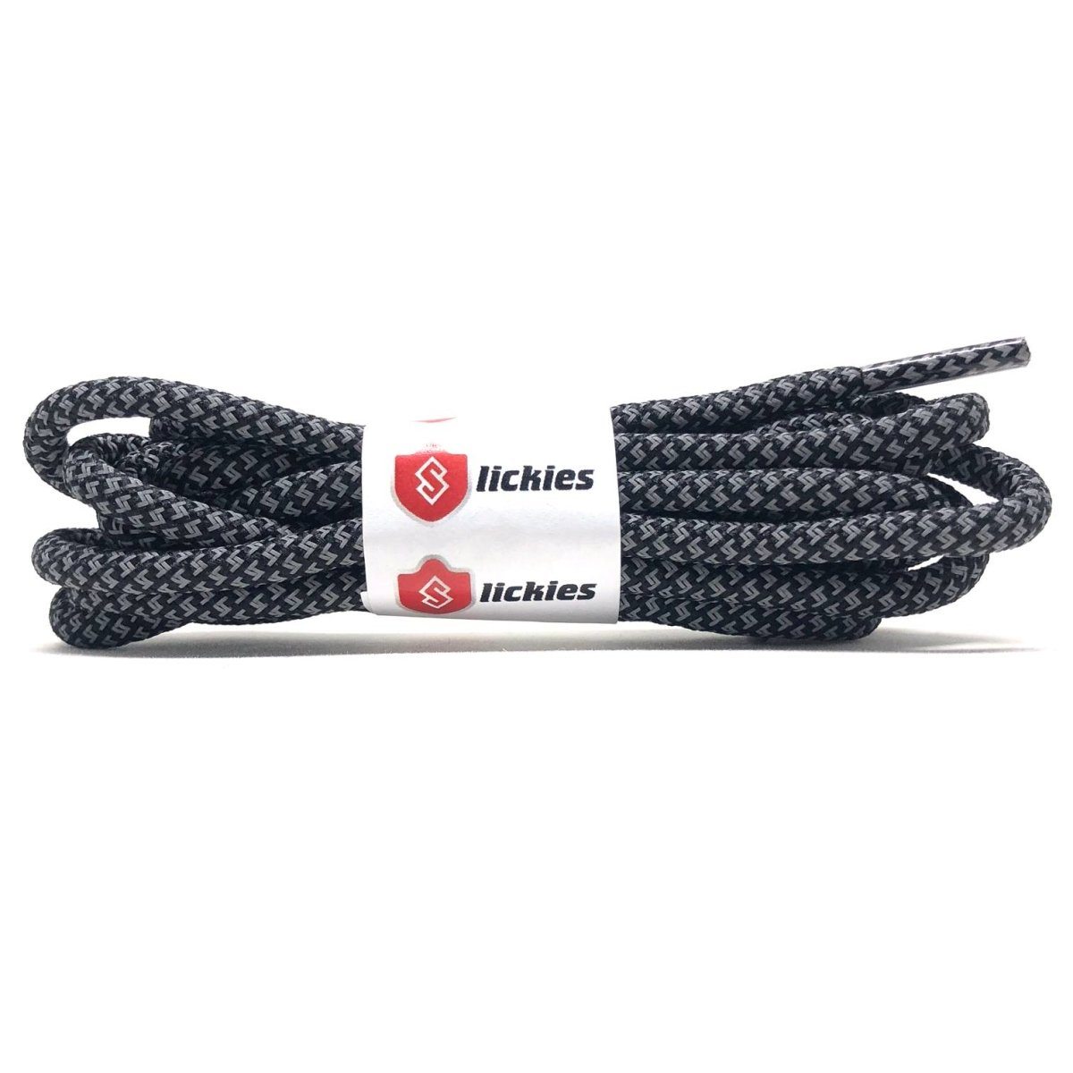 Yeezy Laces 3M Reflective Static Black Rope Laces – Slickies