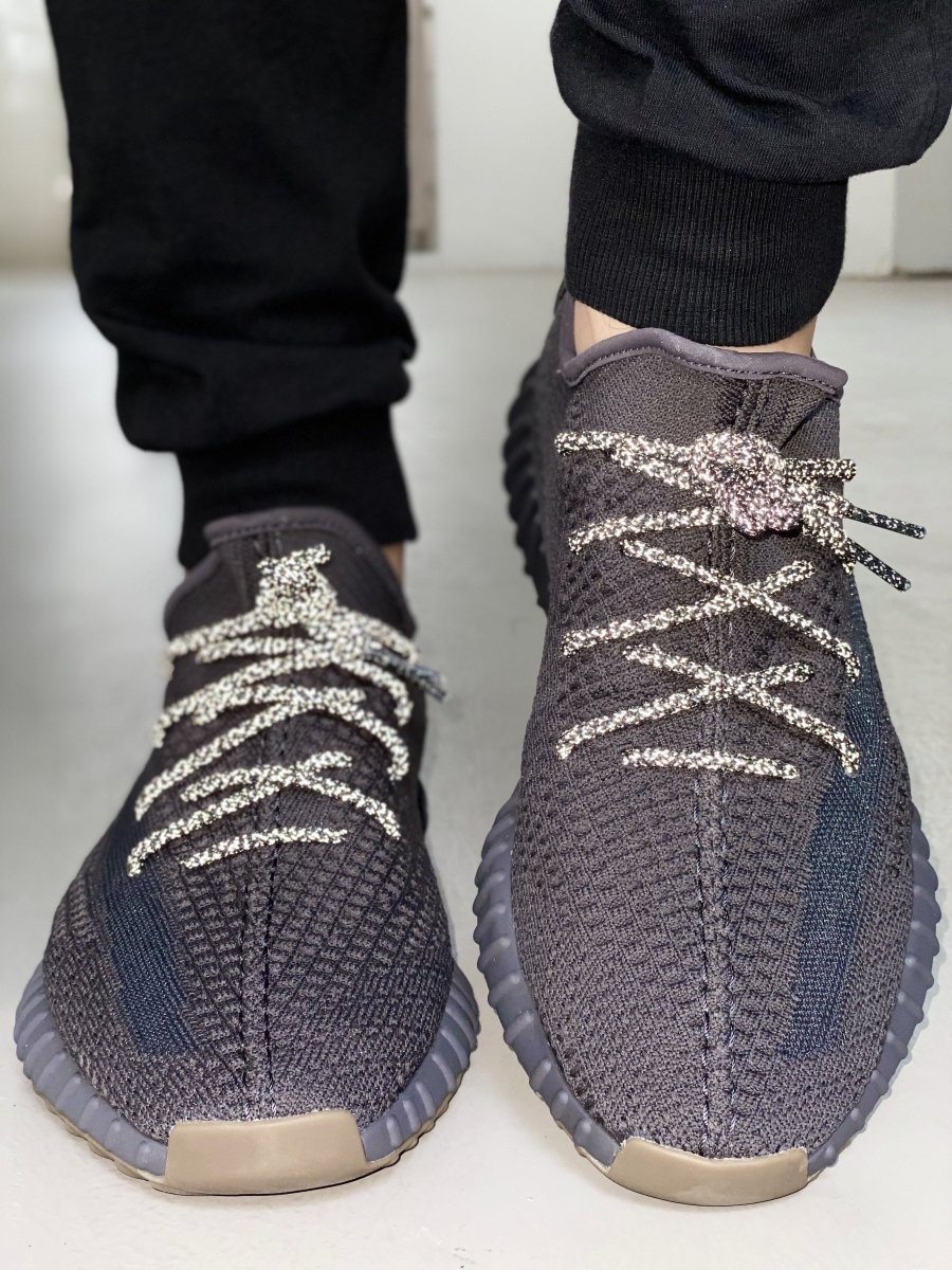 Yeezy Laces 3M Reflective Rope Laces V2 Black Laces for Yeezy Boost Slickies
