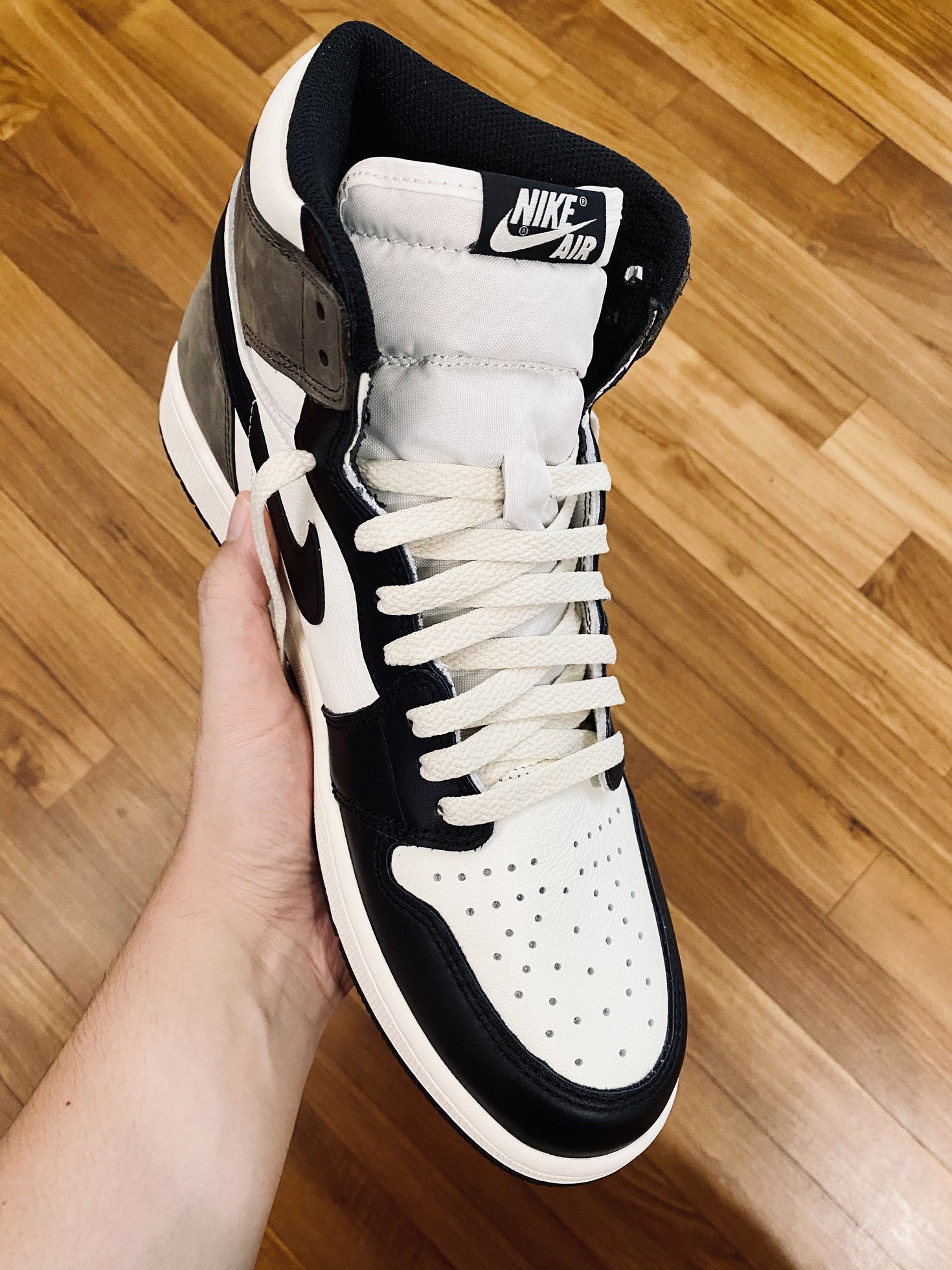 Jordan 1 Laces Basics Flat Thin Vintage Cream Laces Jordan 1 Slickies