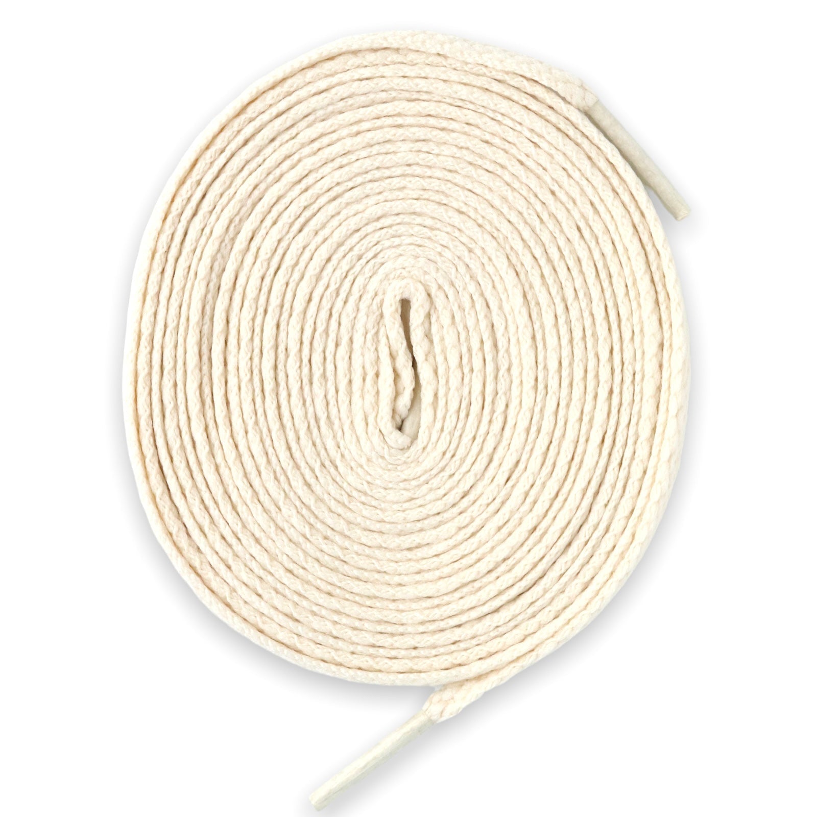 Cream clearance flat laces